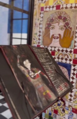 Arte moderna di poesia visuale sull’esplorazione della coscienza e delle relazioni umane e della libertà