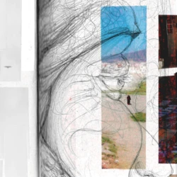 Morocco On the Road, colección de arte de Sofia Candeo edición limitada inspirada en los viajes, retrato de una mujer