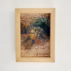 Dipinto all'olio evocativo ispirato ai paesaggi incontrati durante un viaggio in Andalusia, arte contemporanea di Sofia Candeo in Art SyamHope