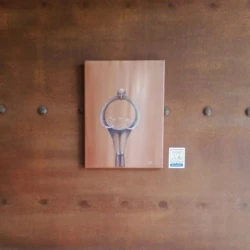 Pittura moderna di Sofia Candeo Art Syamhope per arredamento di lusso, combinazione di terre e delicatezza