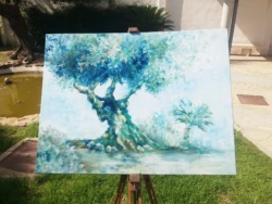 Quadri coordinati ed evocativi per collezionisti, arte contemporanea italiana con firma autentica di Sofia Candeo Art Syamhope