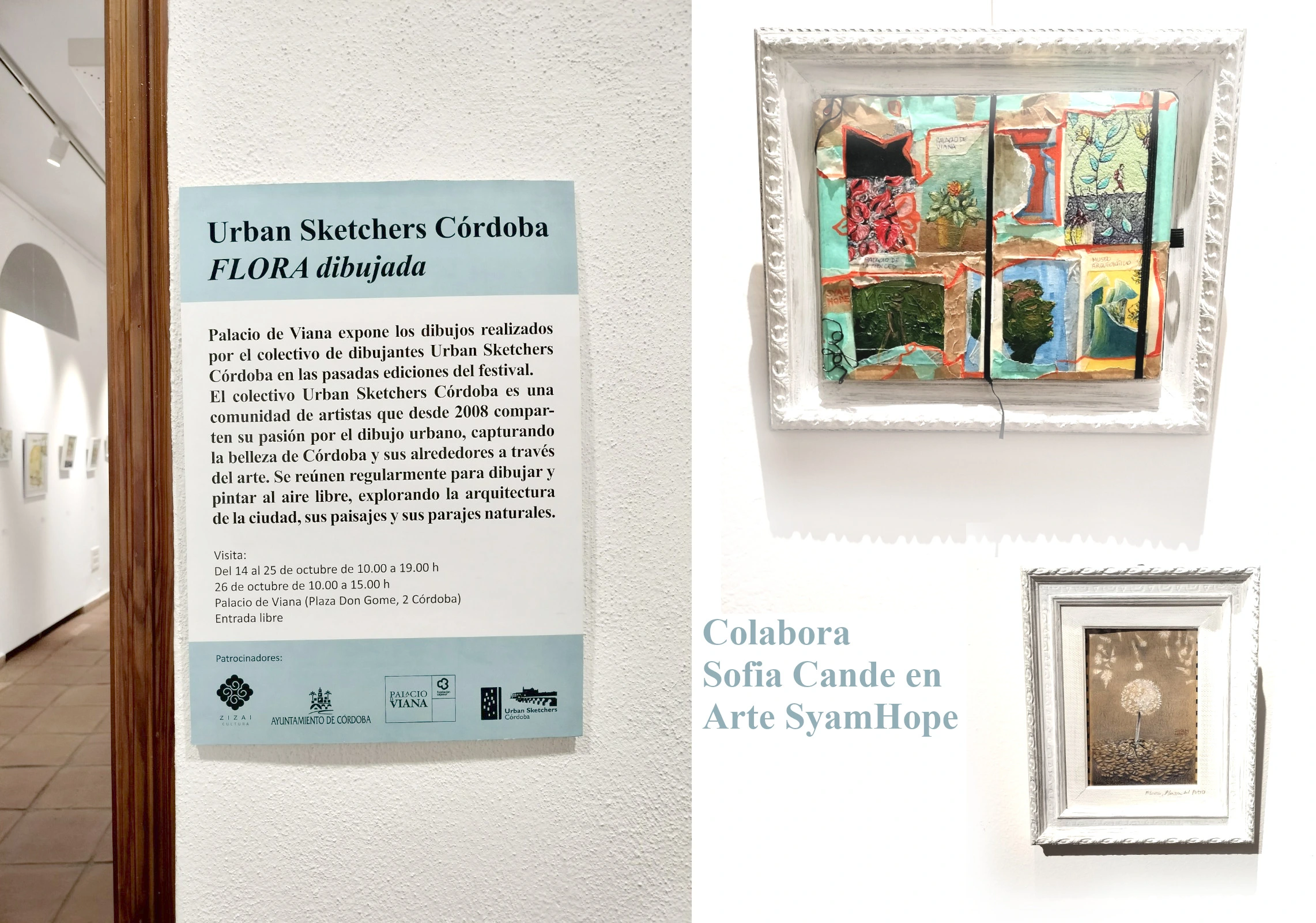 palacio de viana exposicion de arte con sofia candeo art syamhope flora