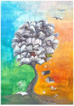 illustrazione evocativa di Sofia Candeo Art Syamhope Anno Sintetico