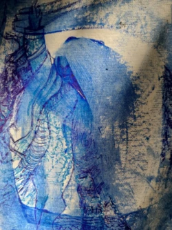 Dipinto all'olio evocativo ispirato ai paesaggi incontrati durante un viaggio in Andalusia, arte contemporanea di Sofia Candeo in Art SyamHope